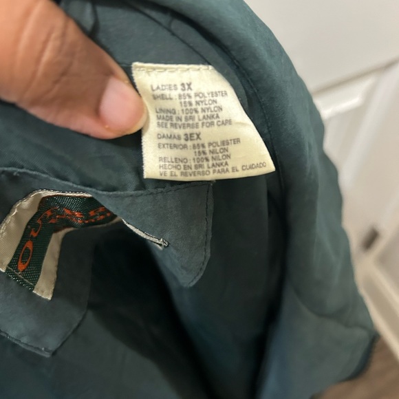 Outbrook Women's Teal Jacket Sz 3x - Picture 5 of 6